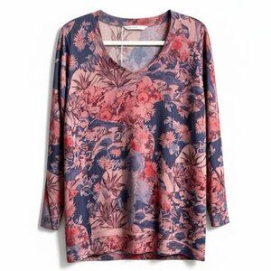 Soft Surroundings Floral Lightweight Sweater – Size L